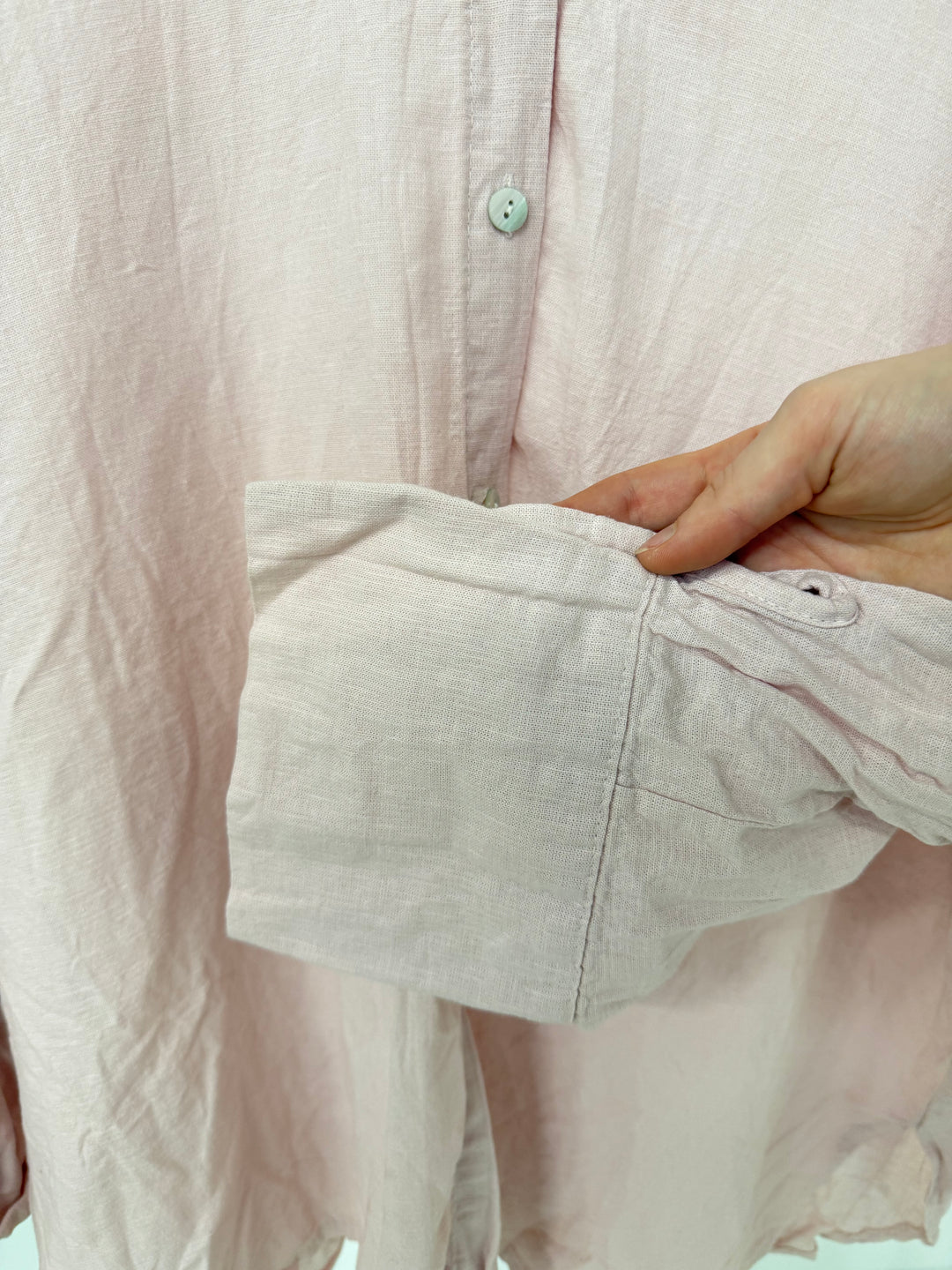CLASSIC OVERSIZE COTTON HEMD SOFT BLOSSOM (B-WARE)