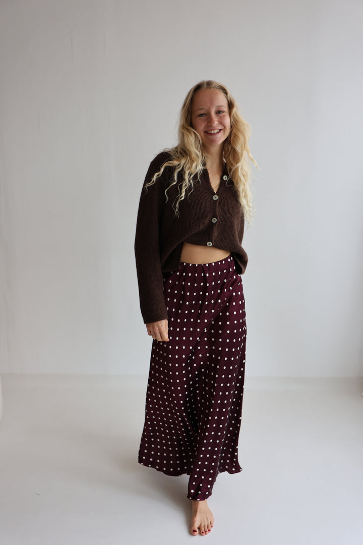 Lager Viskoserock Polka Dots