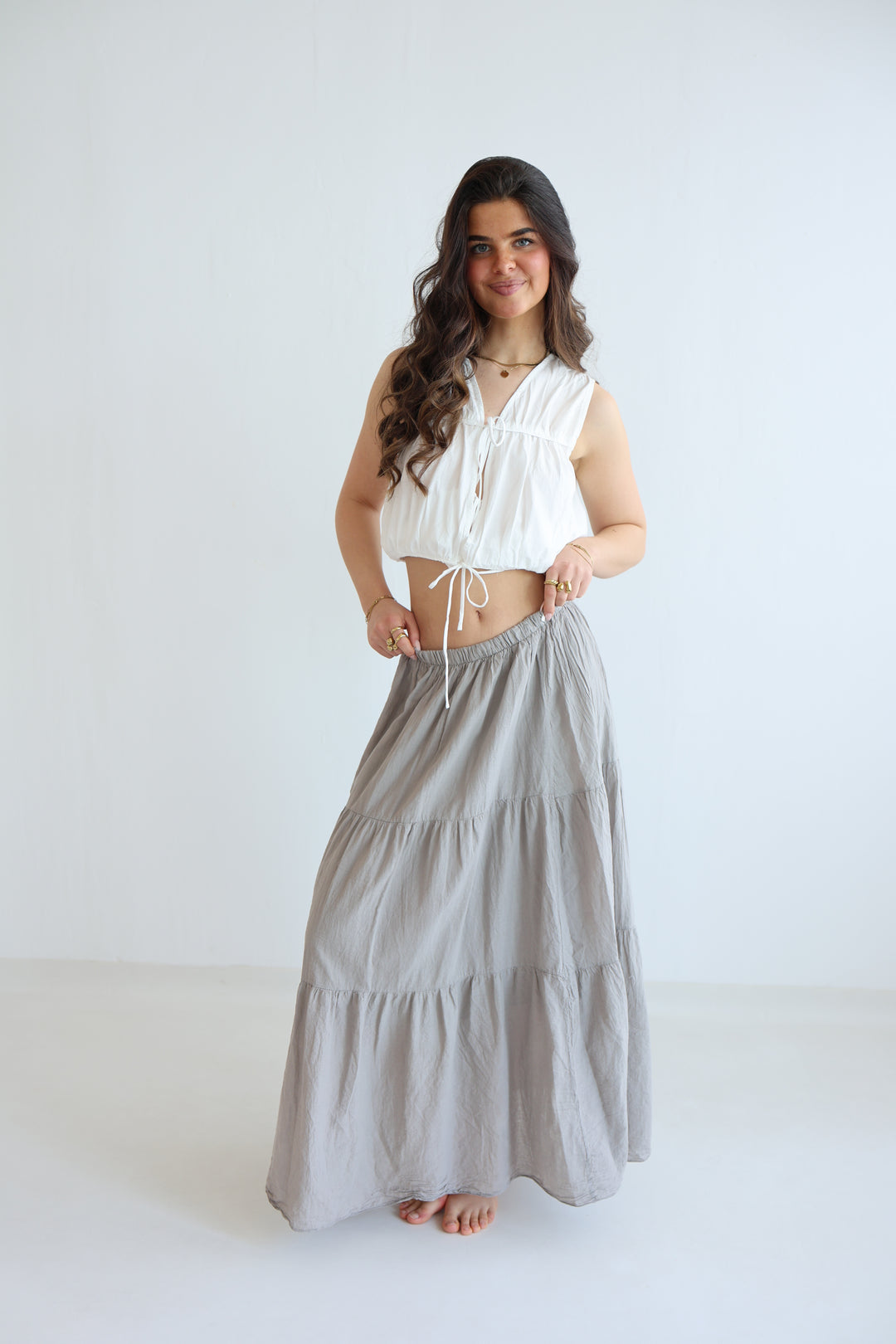 Cotton Maxi Skirt