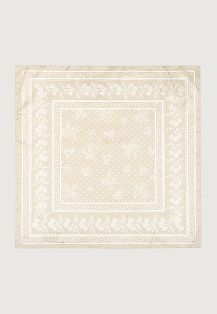 Ivory Ornate Paisley Bandana