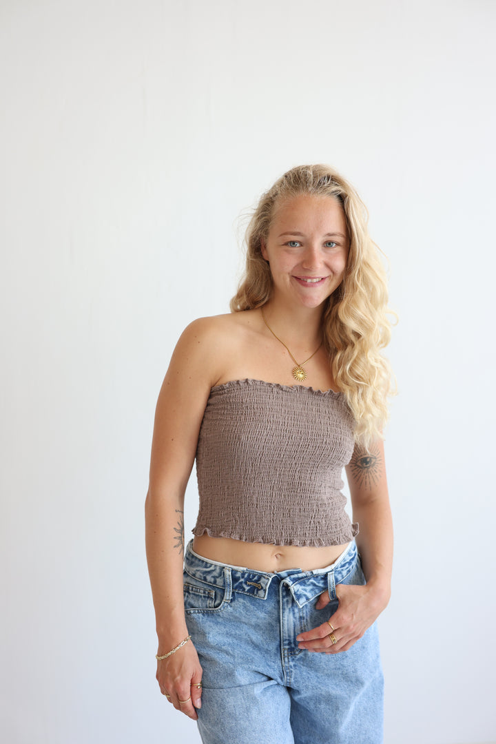 Croptop aus Musselin Malu