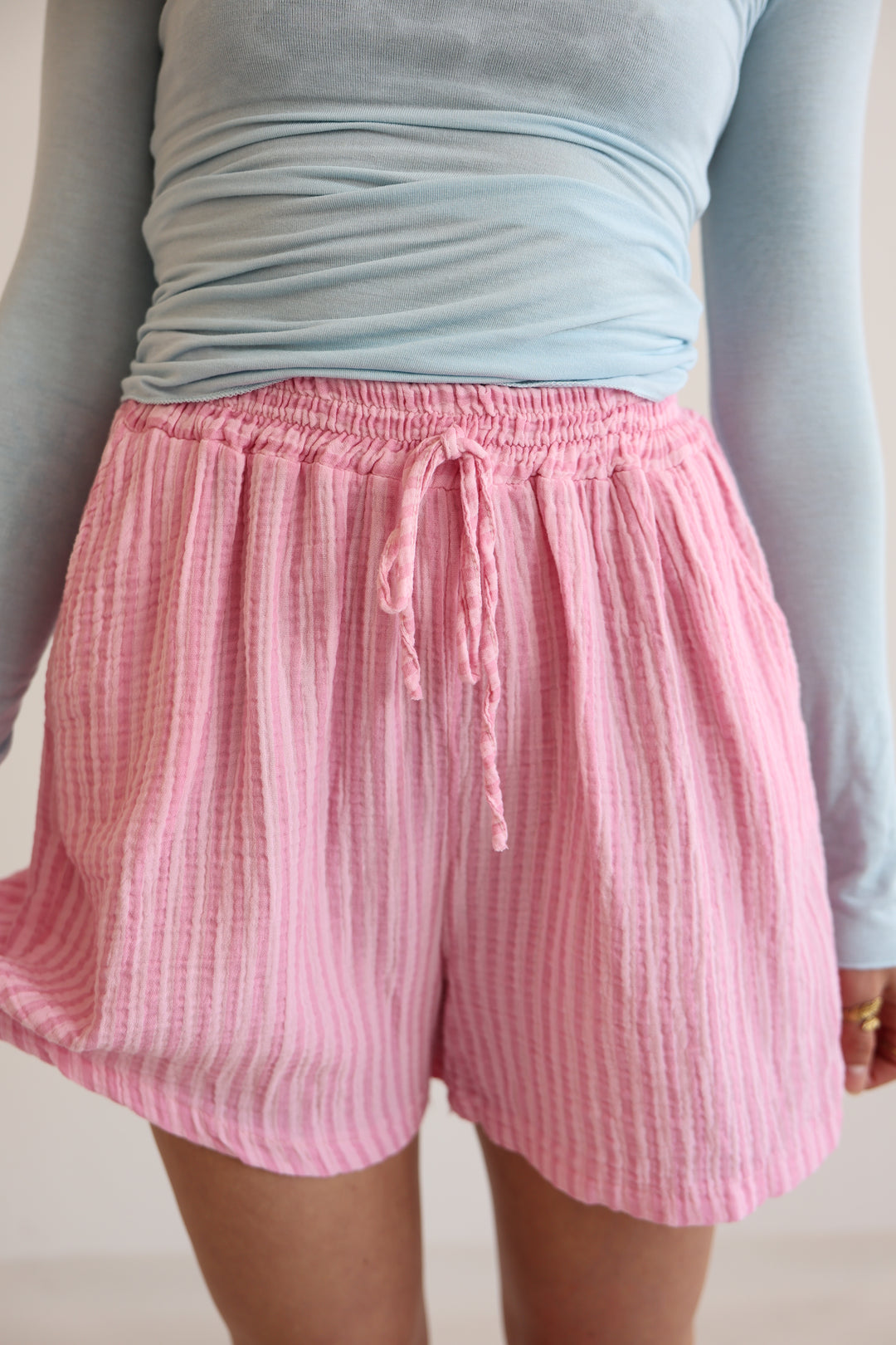 Summer Striped Musselin Shorts