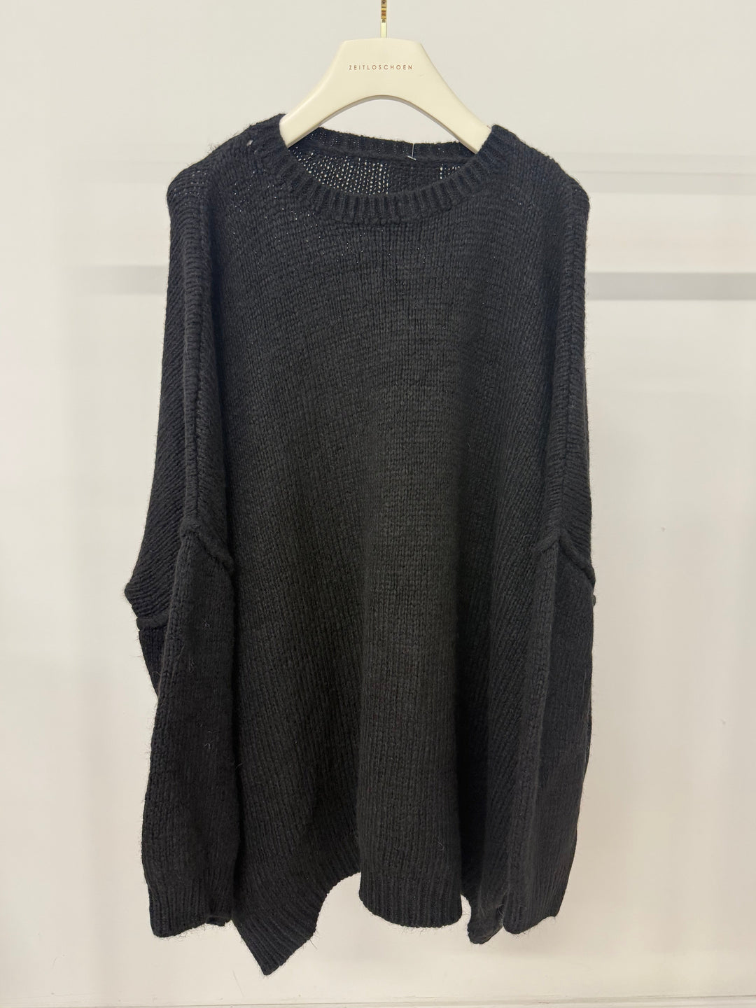 LANGER OVERSIZE PULLOVER MARY SCHWARZ (B-WARE)
