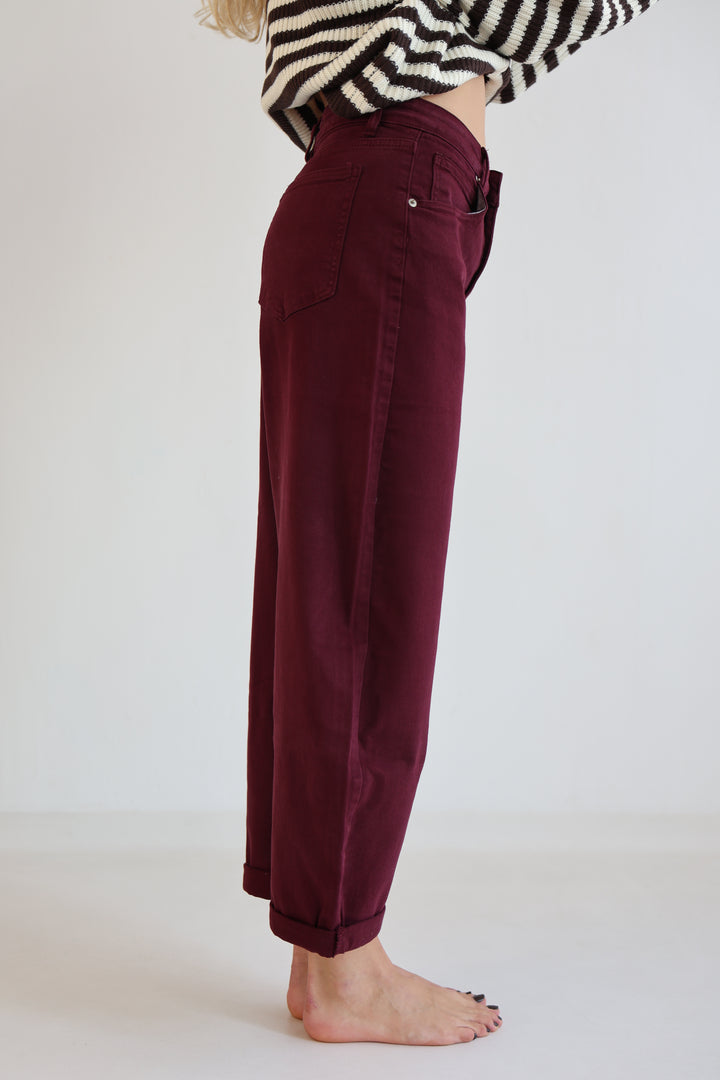 Ruby Wine Ballon Jeans