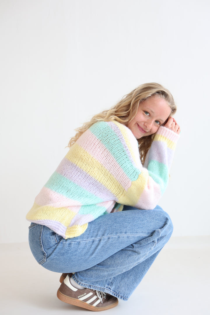 Cardigan Rainbow Knit