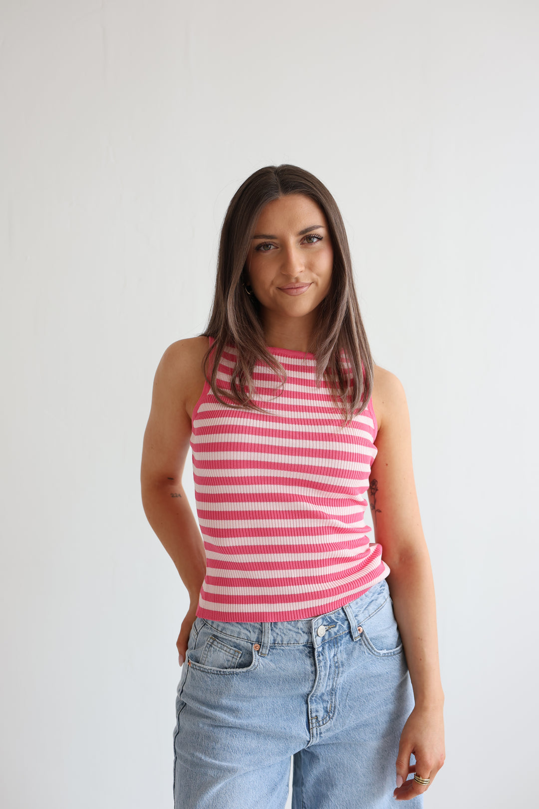 Candy Stripe Rip Top