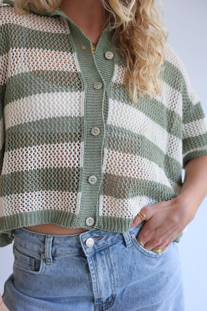 Crochet Polo T-Shirt