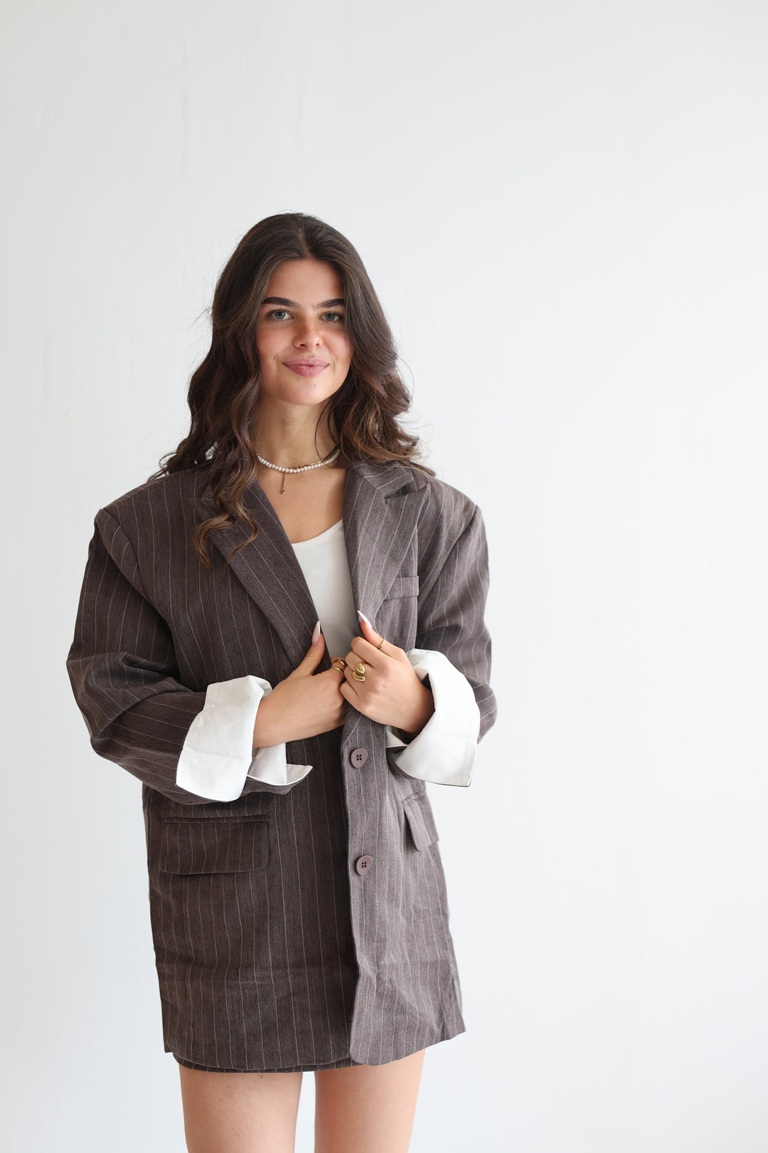Manhattan Pinstripe Skirt