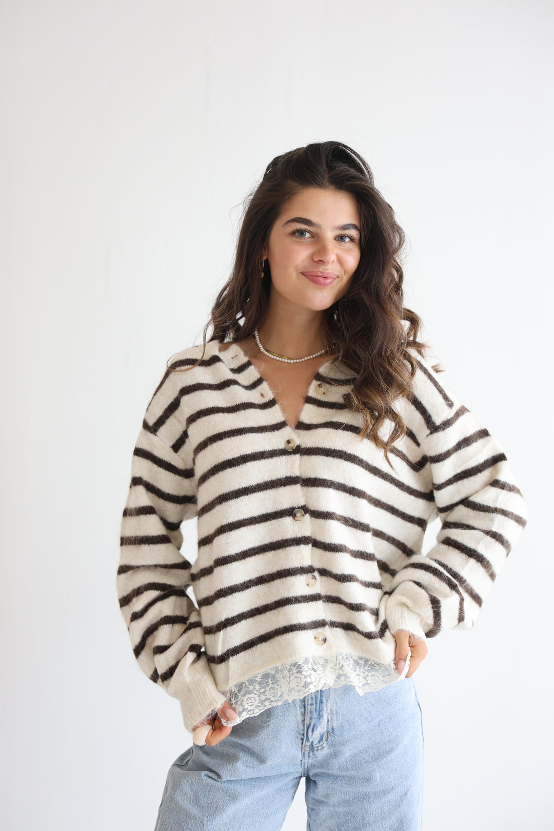 Lace &amp; Lines Cardigan