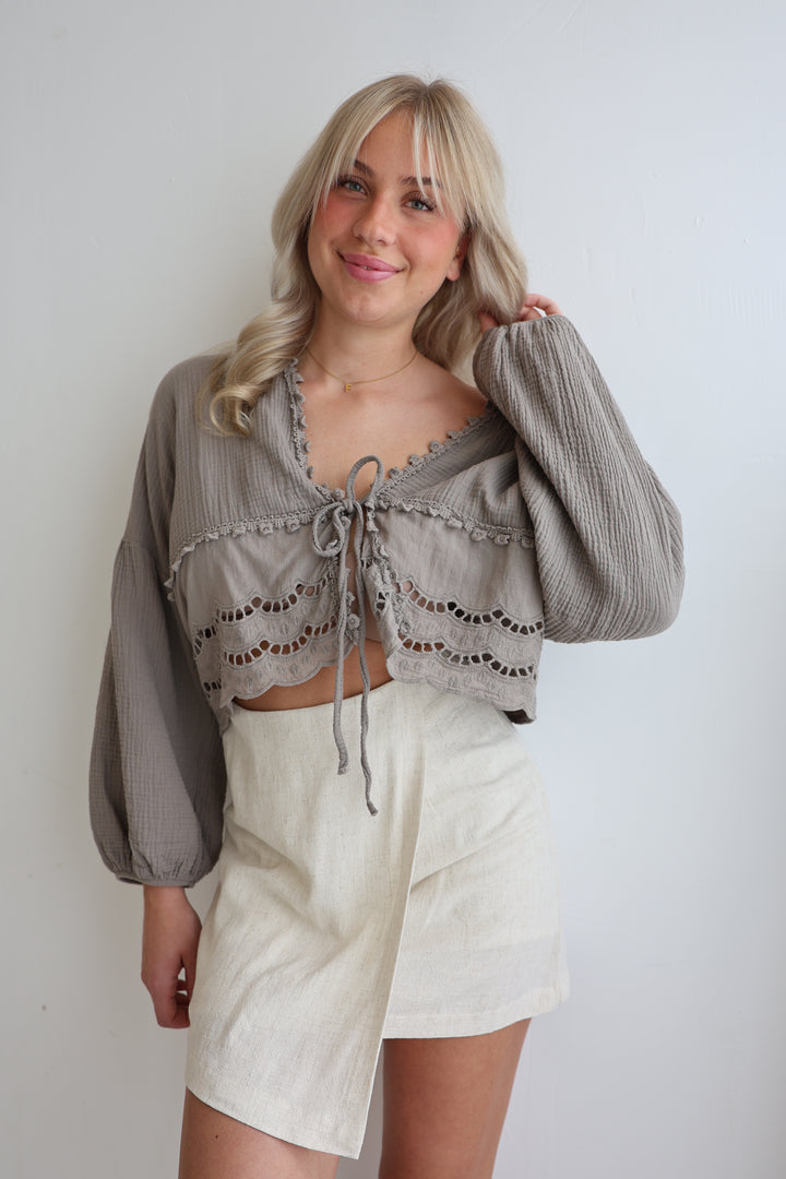 Musselinbluse Sweet Ruffles