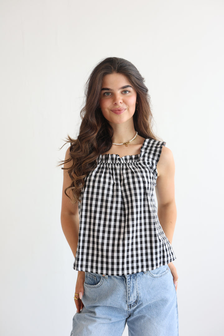 Smocked Ruffle Cami Top