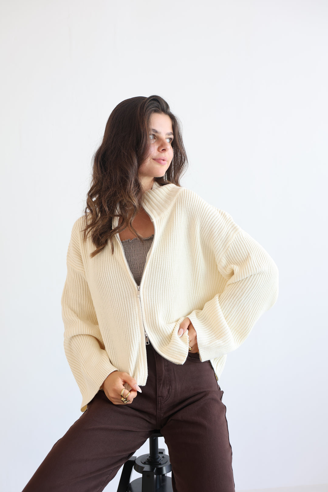 Softline Zip Cardigan