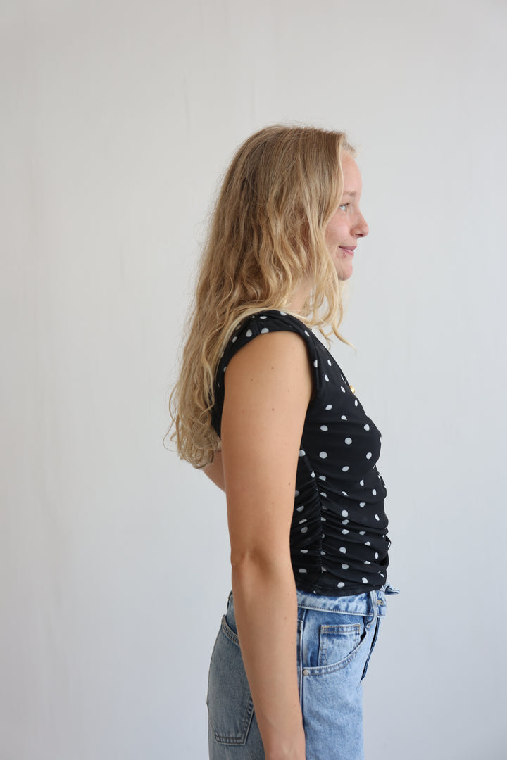 Ruffled Polka Dots Top