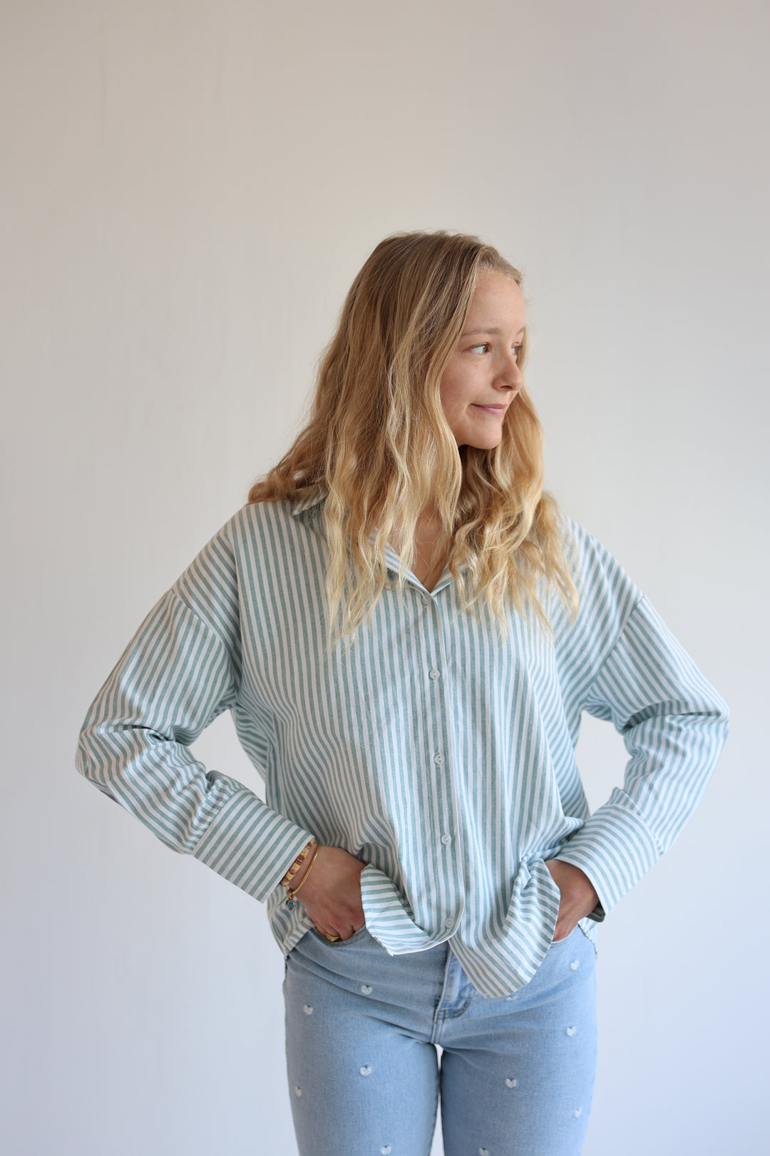 Striped Cotton Blouse