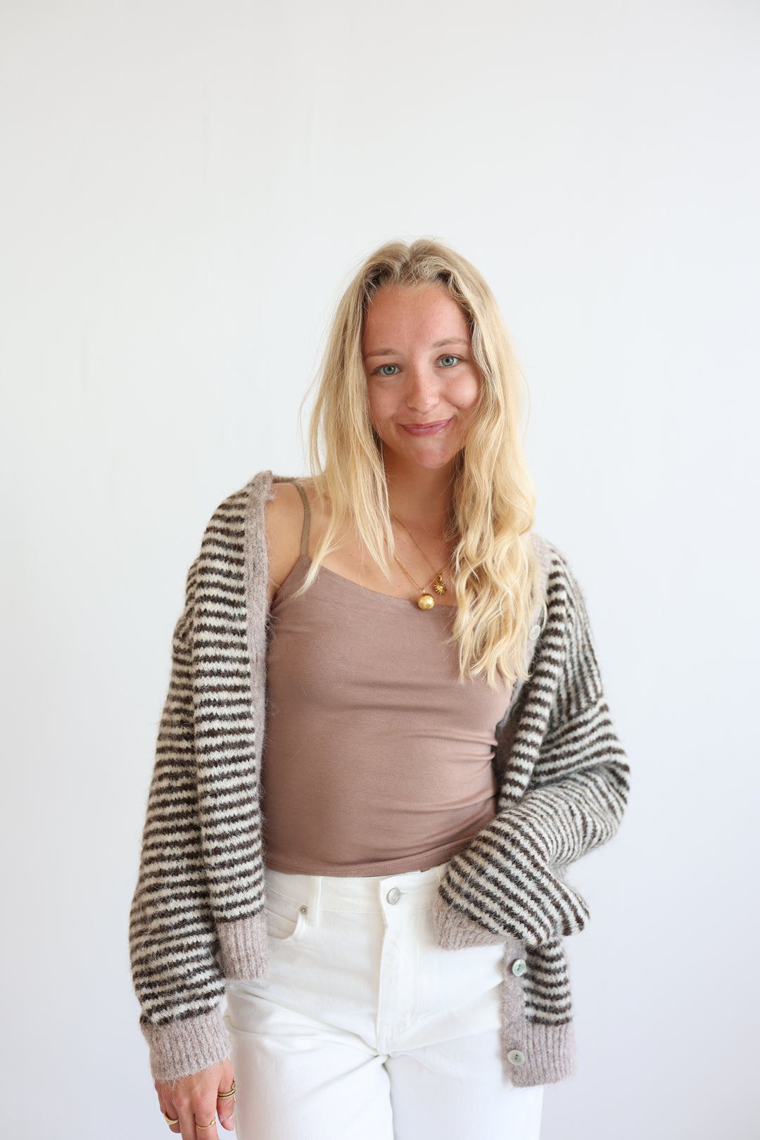 Gestreifter Cardigan Moodline Knit