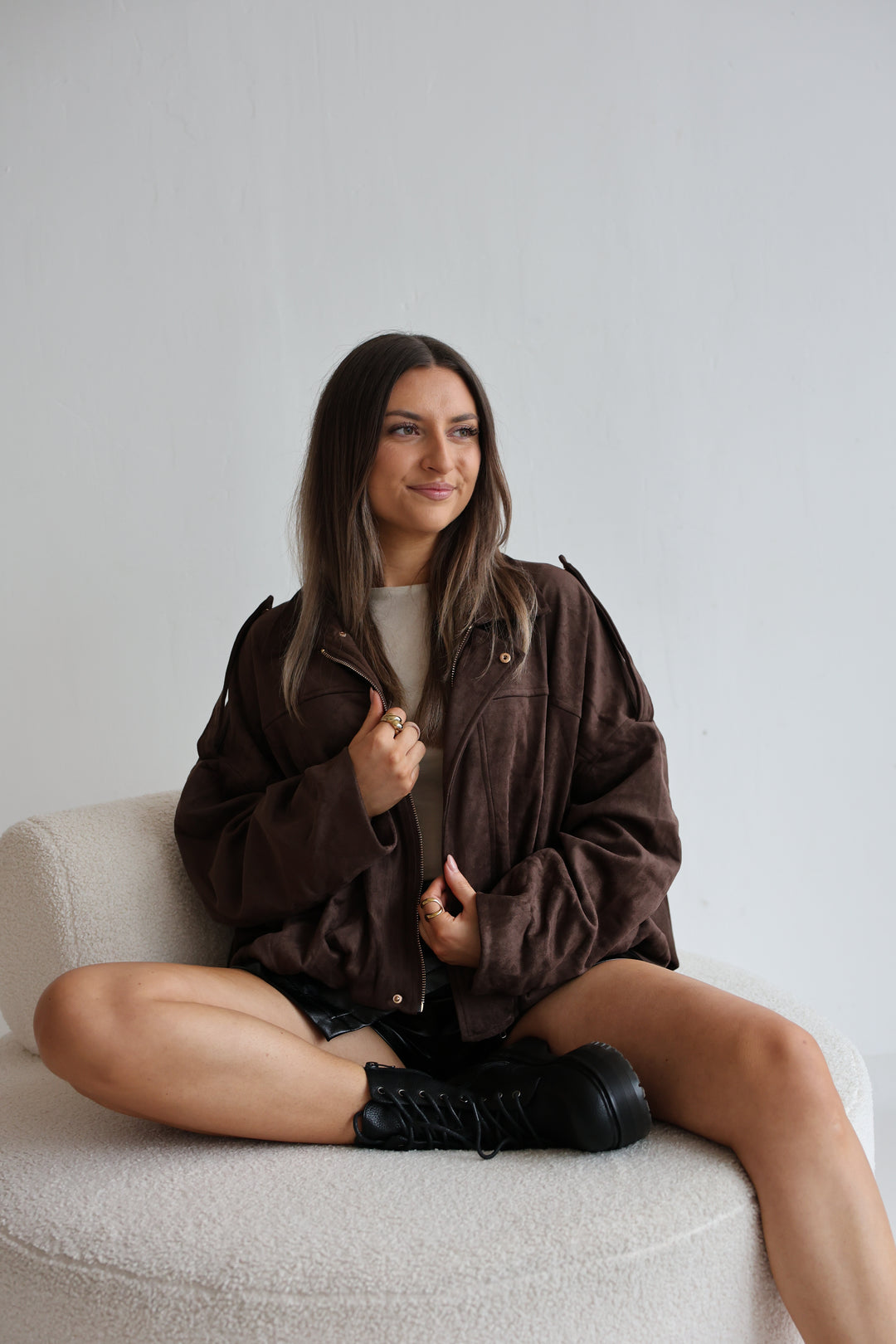 Heritage Suede Bomber Jacket