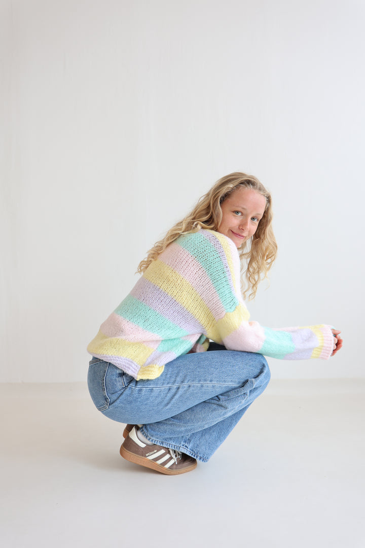 Cardigan Rainbow Knit