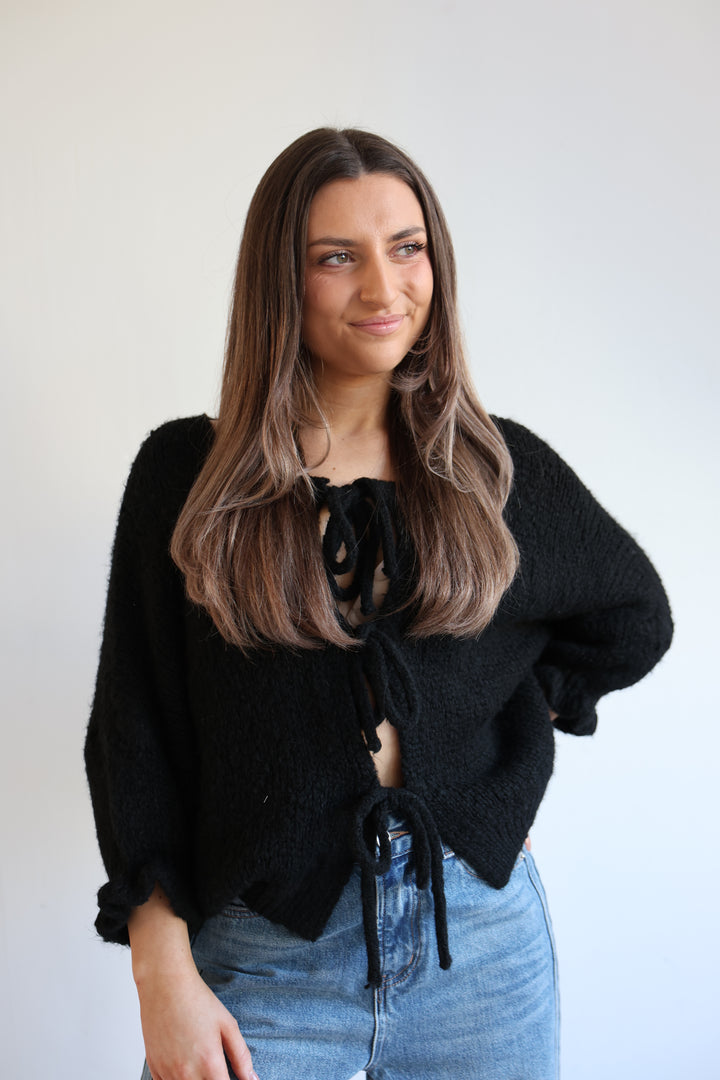 Cardigan mit Schleifen Lilly (3/4-Arm)