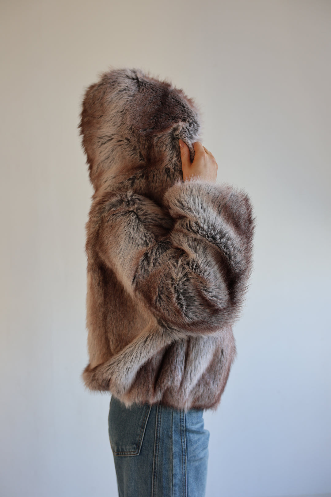 Cropped Faux Fur Jacket Milano