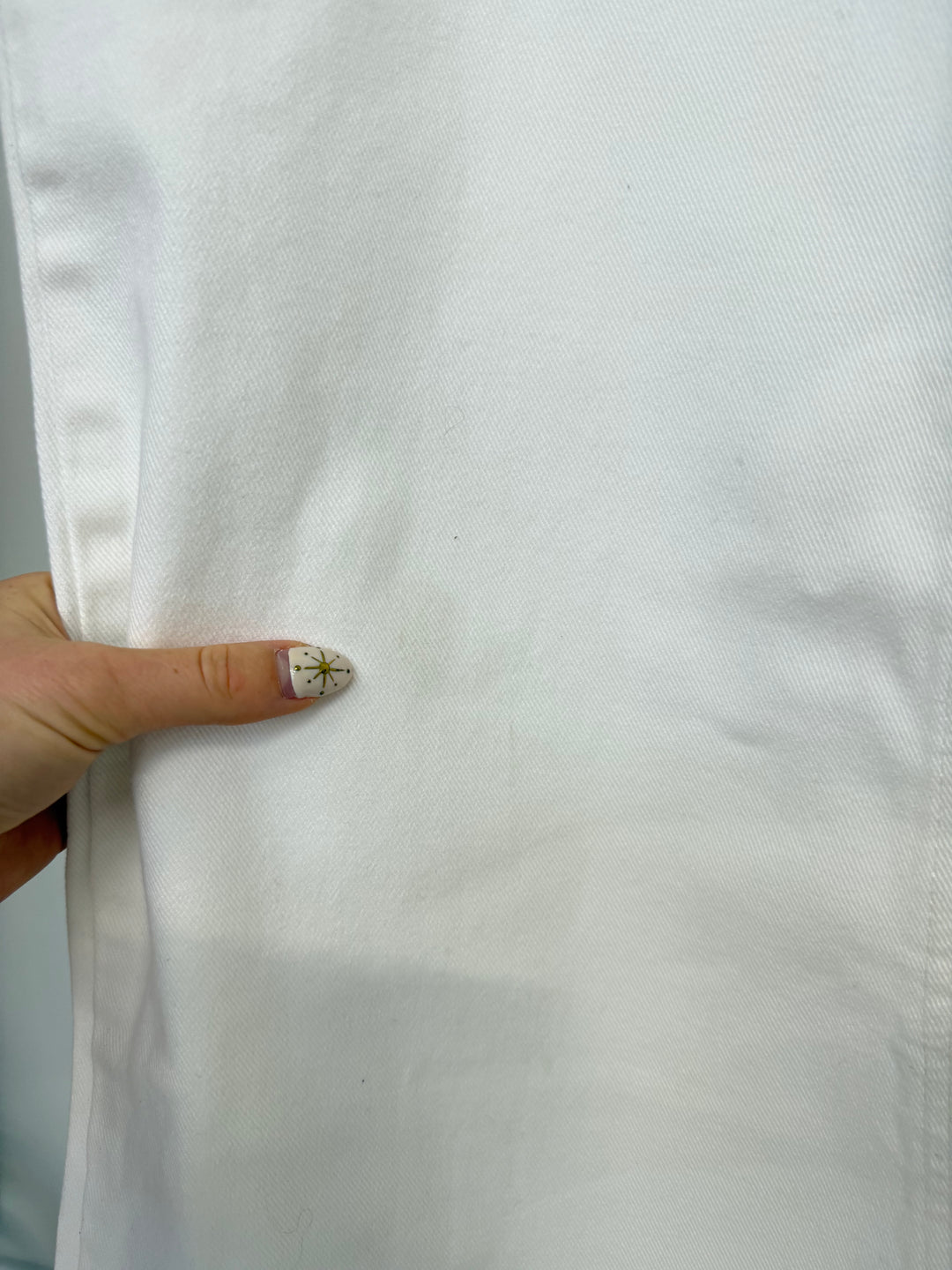 WHITE BARREL WAISTBAND JEANS GR.34/XS (B-WARE)