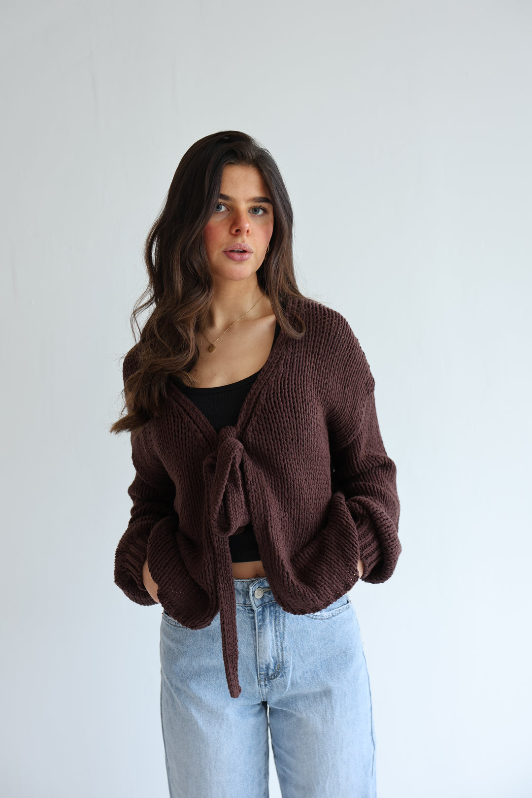 Cardigan mit Schleife Elsa