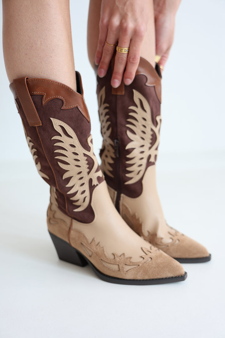 Two-Tone Cowboy Boots