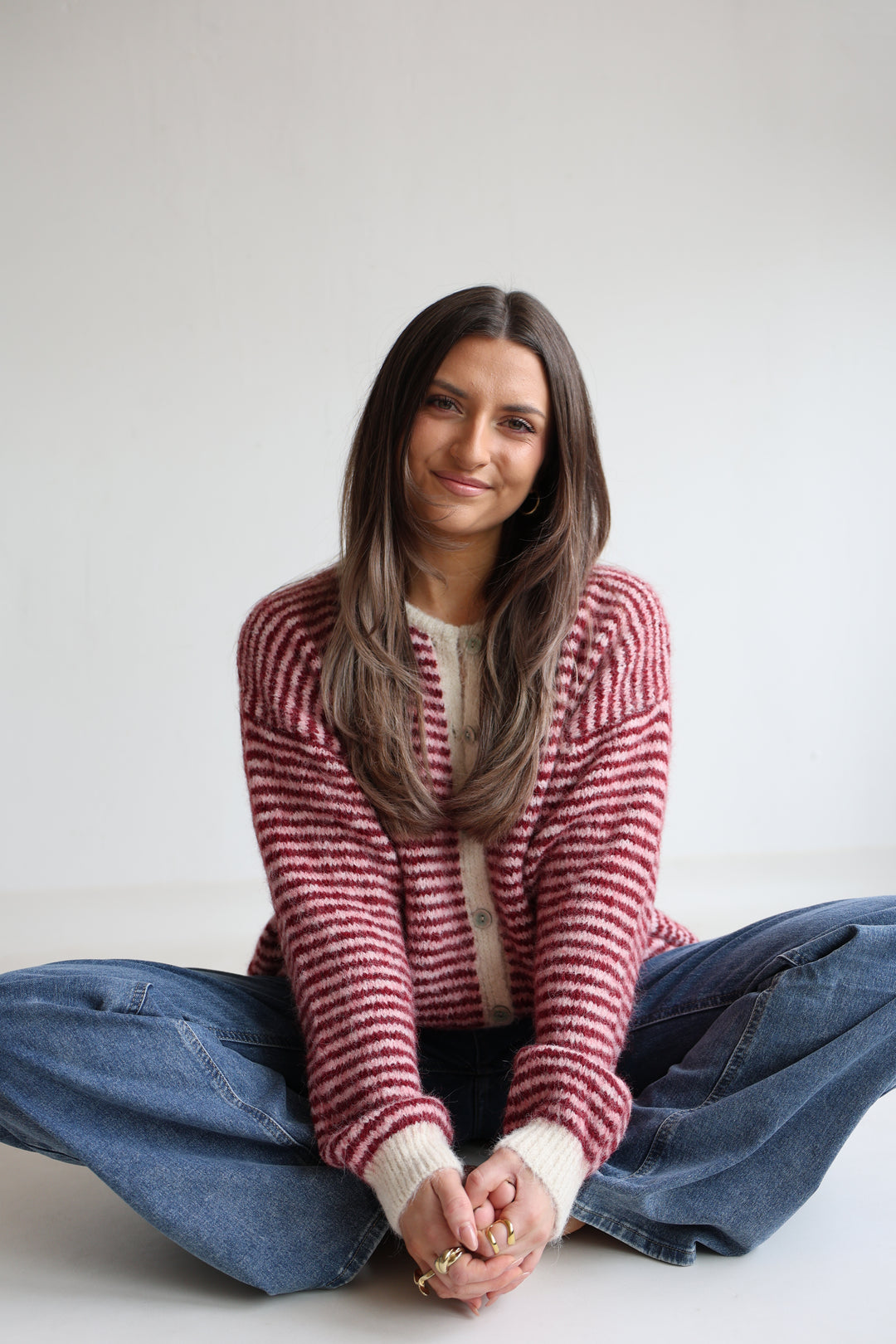 Gestreifter Cardigan Moodline Knit