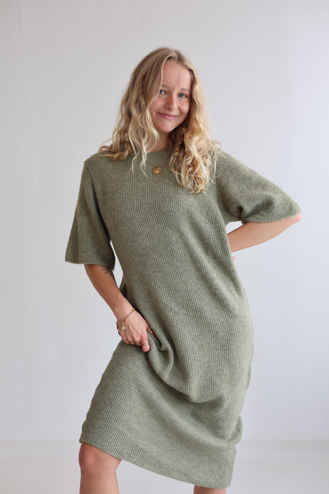 Langes Strickkleid Nuna