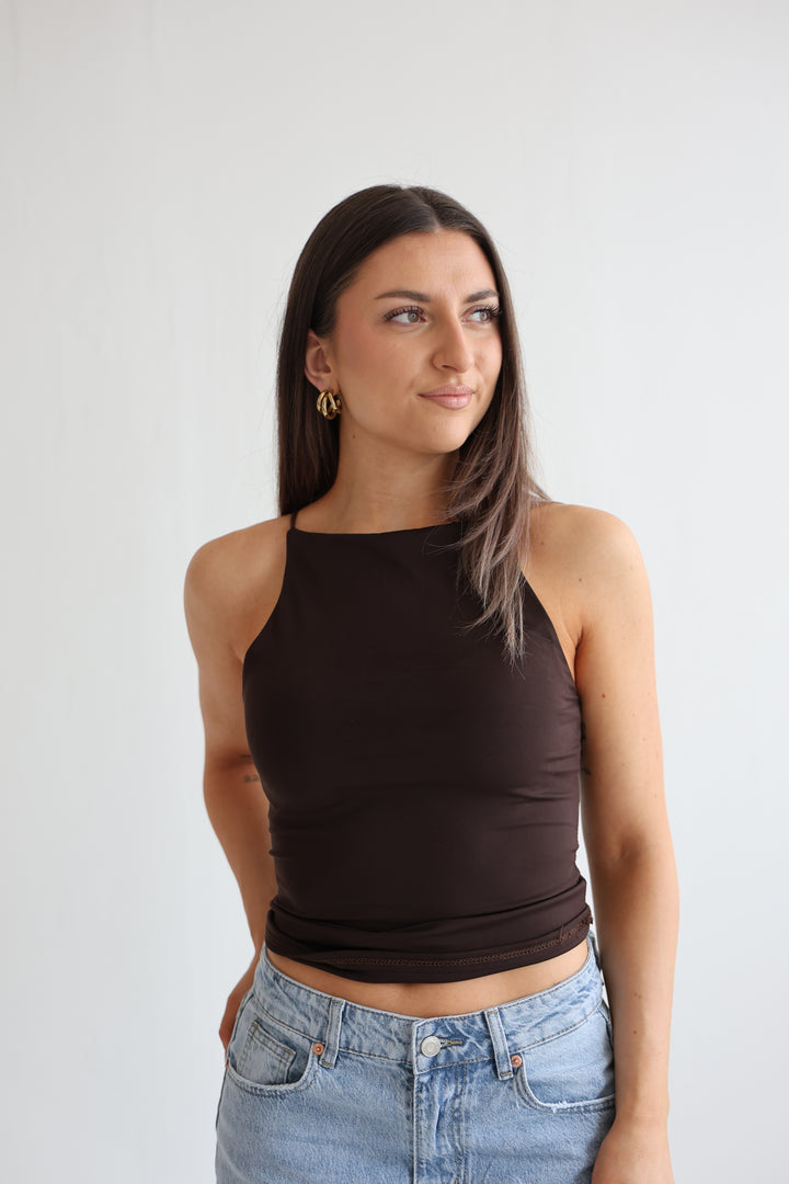 Top mit Spaghettiträgern Fenja