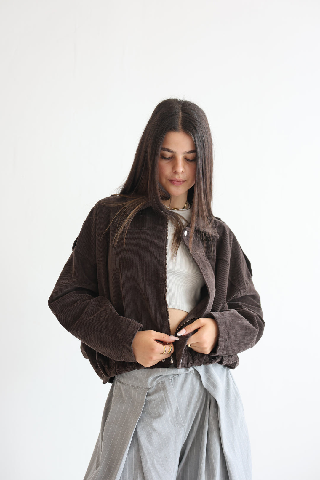 Cord Bomber Jacket