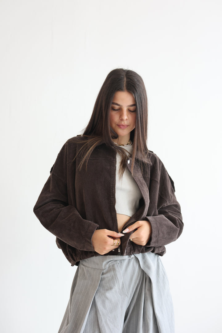 Cord Bomber Jacket