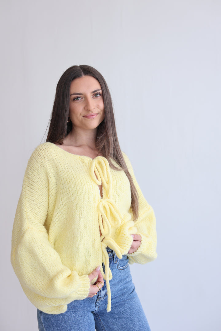 Langarm Cardigan mit Schleifen Lilly