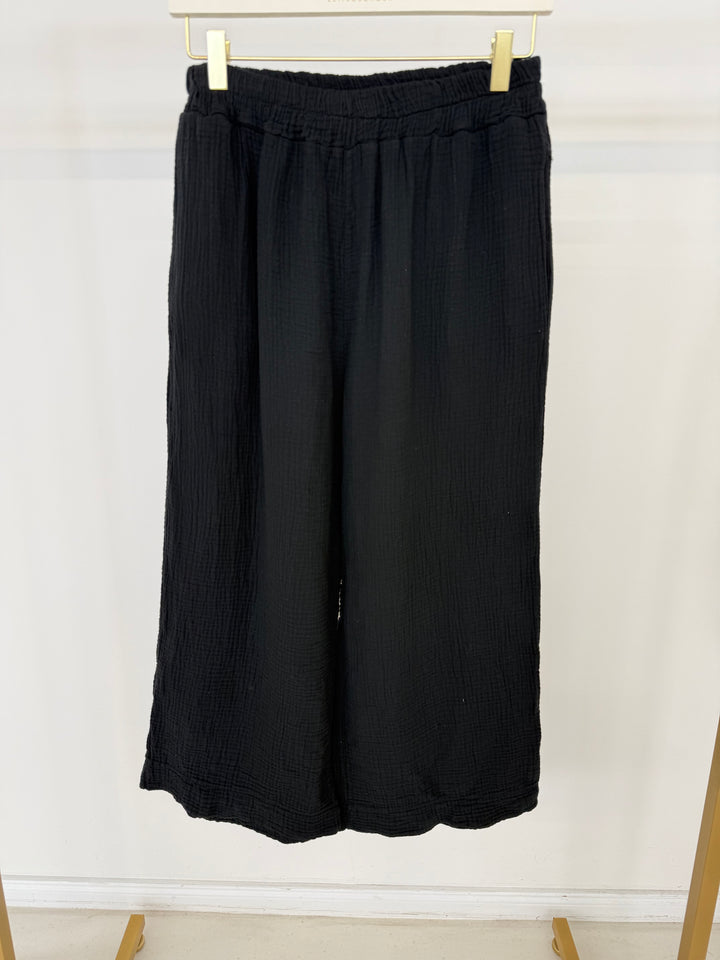 CASUAL MUSSELIN PANTS PETIT SCHWARZ (B-WARE)