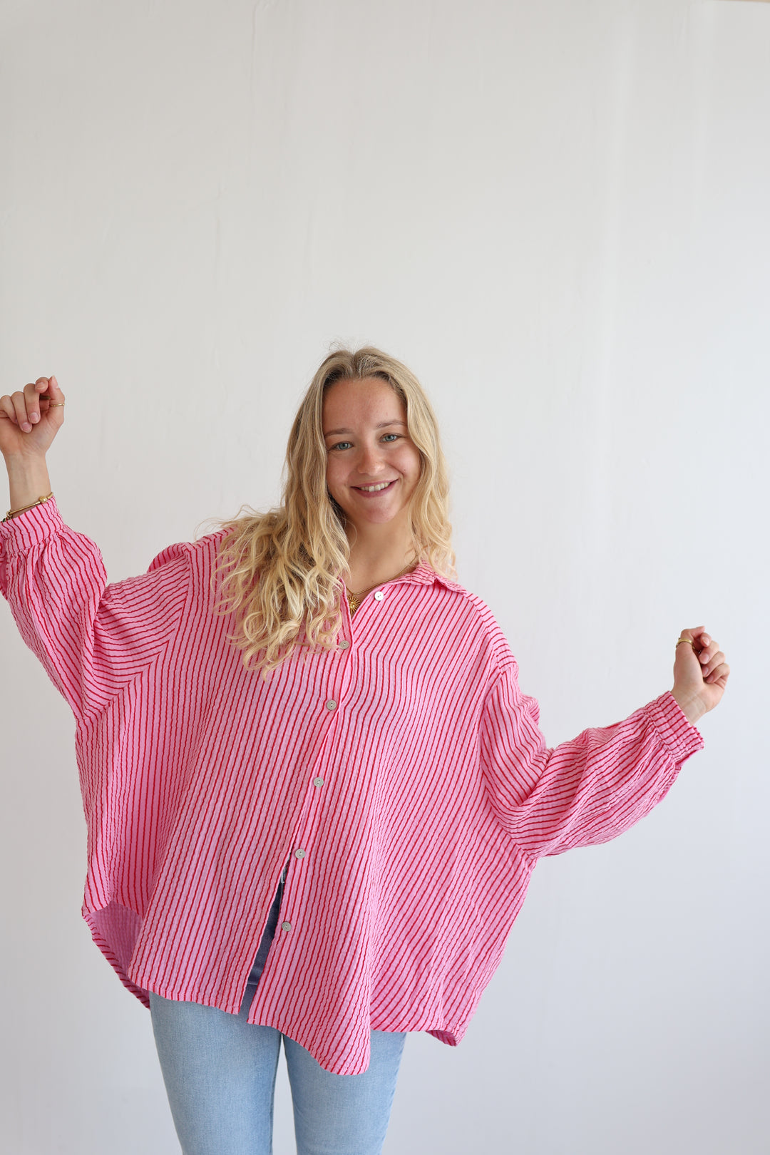 Musselinbluse Casual Stripes