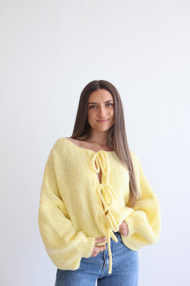 Langarm Cardigan mit Schleifen Lilly