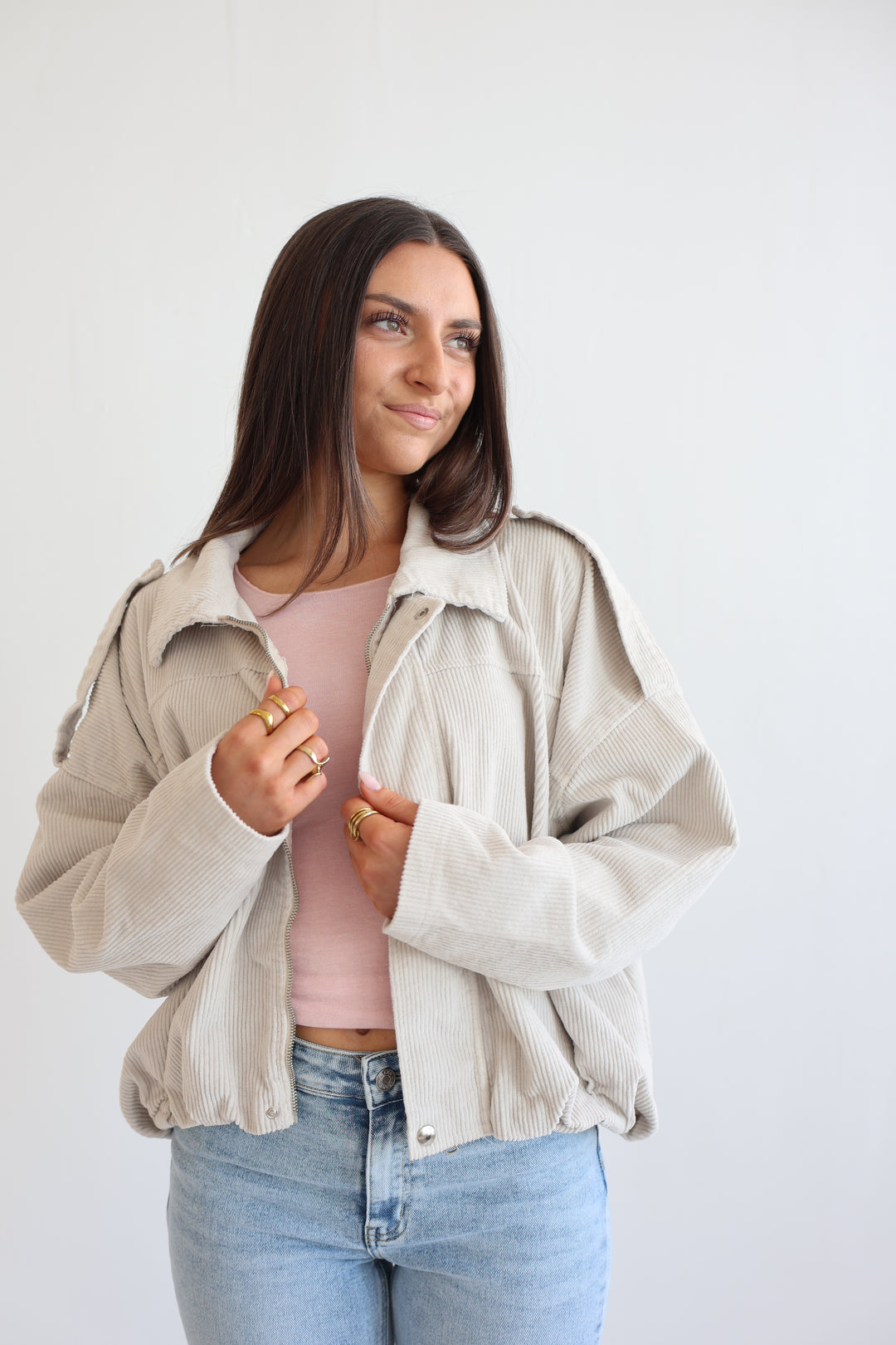 Cord Bomber Jacket