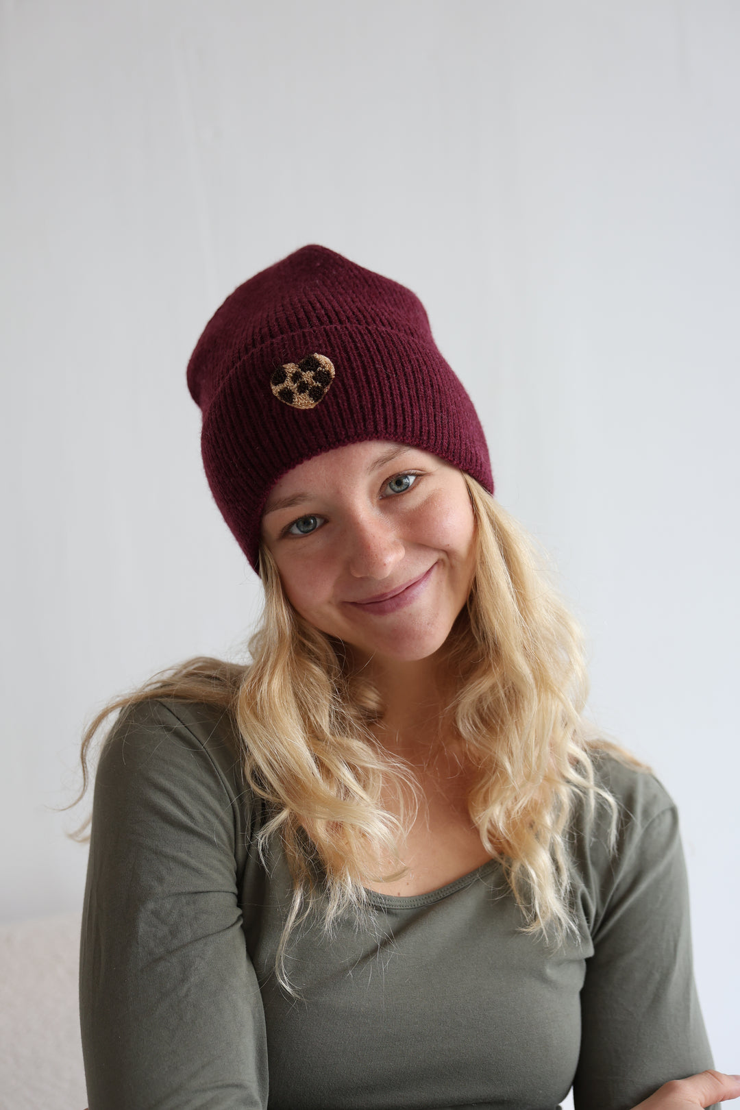 Mütze Leopard Heart