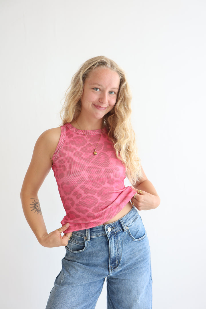 Animal Print Leopard Tank Top