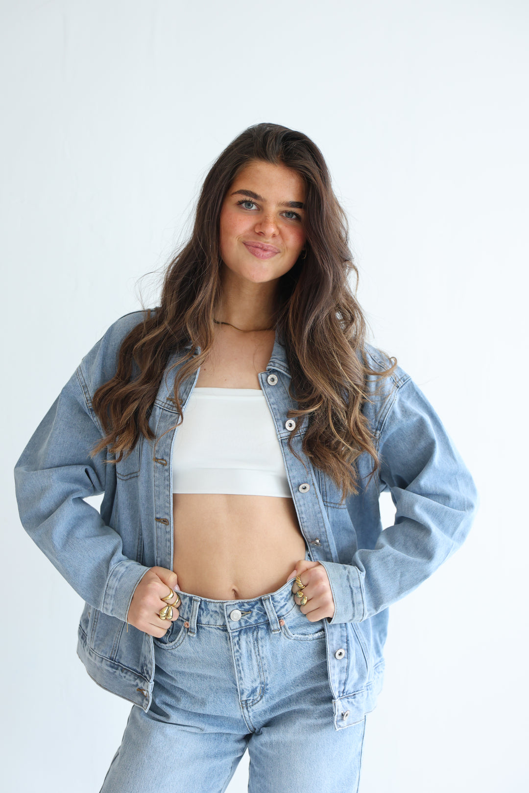 Palm Breeze Denim Jacket