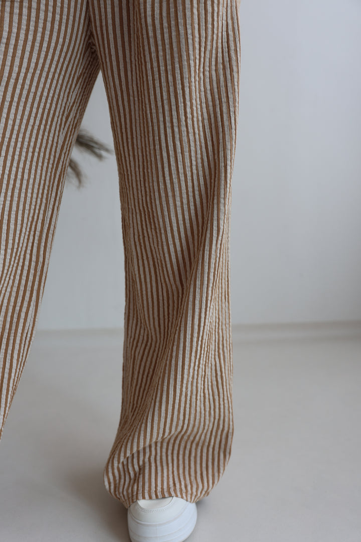 Lange Musselinhose mit Streifen Little Lines