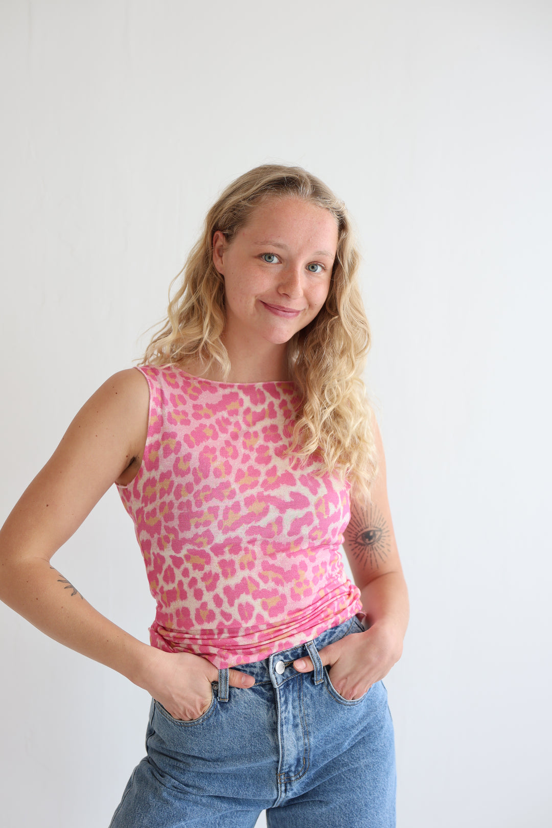 Cashmere Top Wild Leo