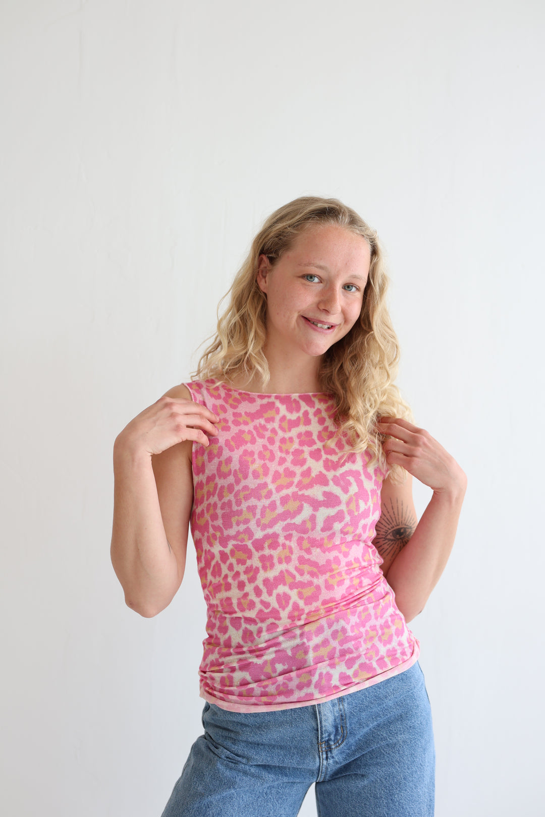 Cashmere Top Wild Leo