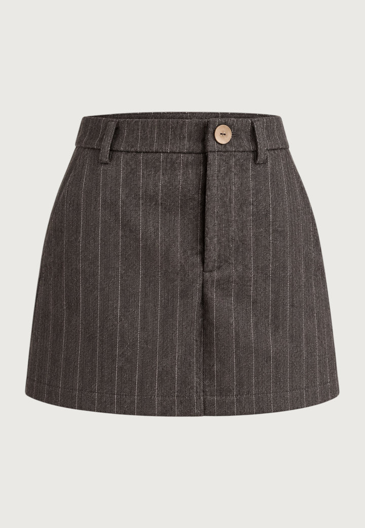 Manhattan Pinstripe Skirt