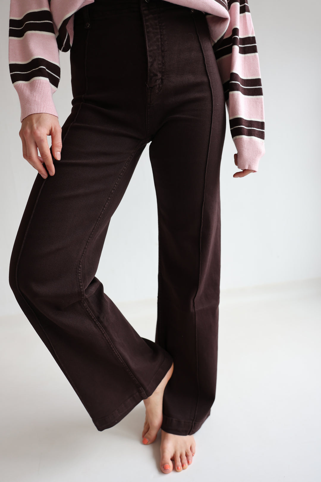 Straight Fit Jeans Coffee