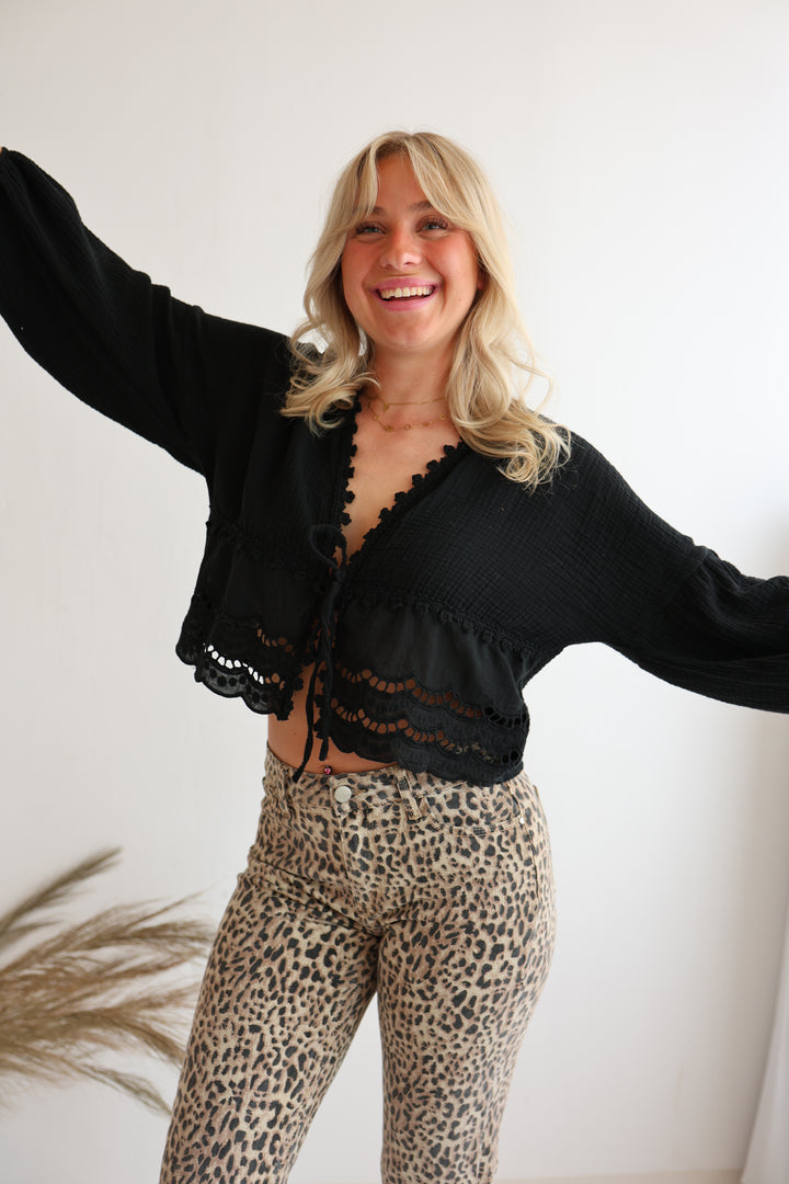 Musselinbluse Sweet Ruffles