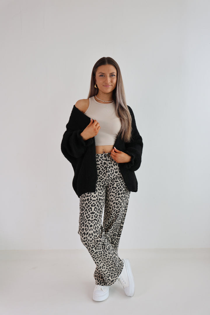 Offener Cardigan mit Rüschenärmeln Clara