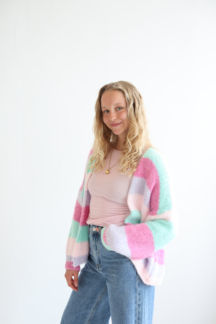 Cardigan Rainbow Knit