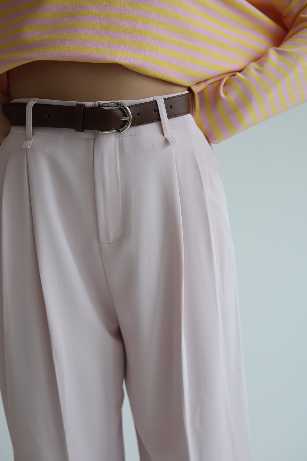 Bundfaltenhose mit Gürtel Anna