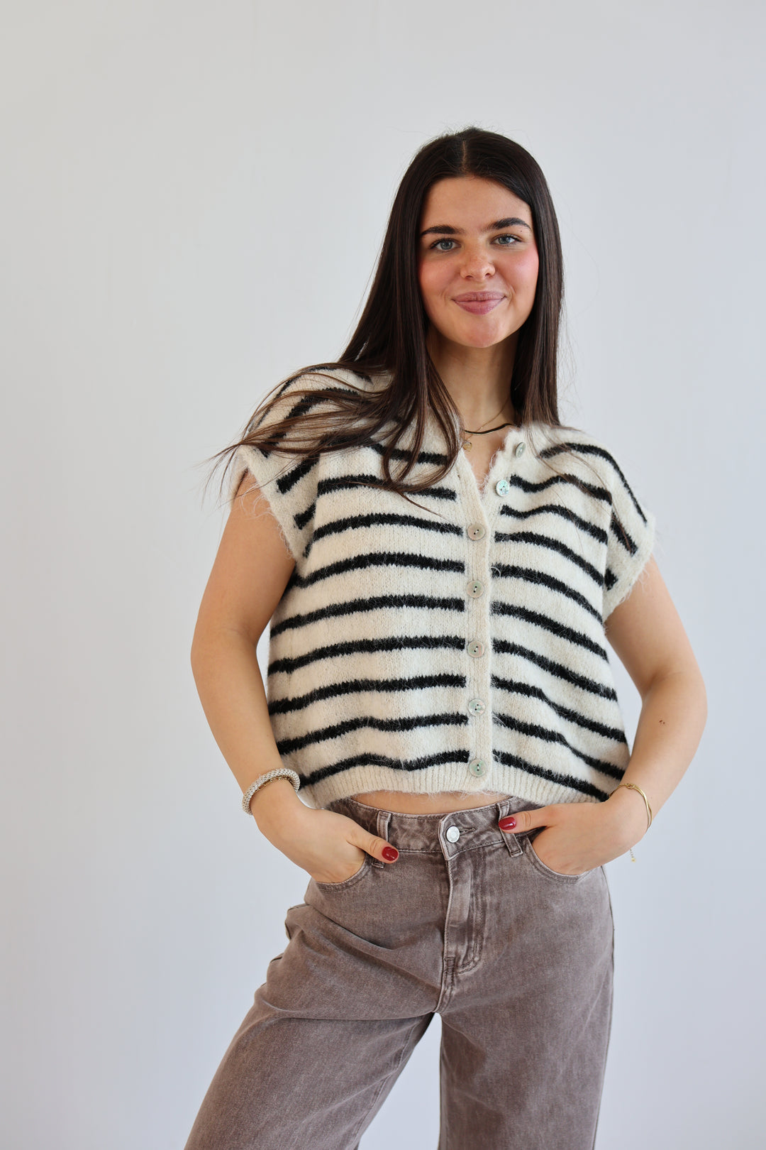 Gestreifte Weste Cosima