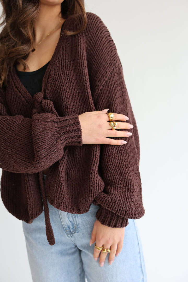 Cardigan mit Schleife Elsa